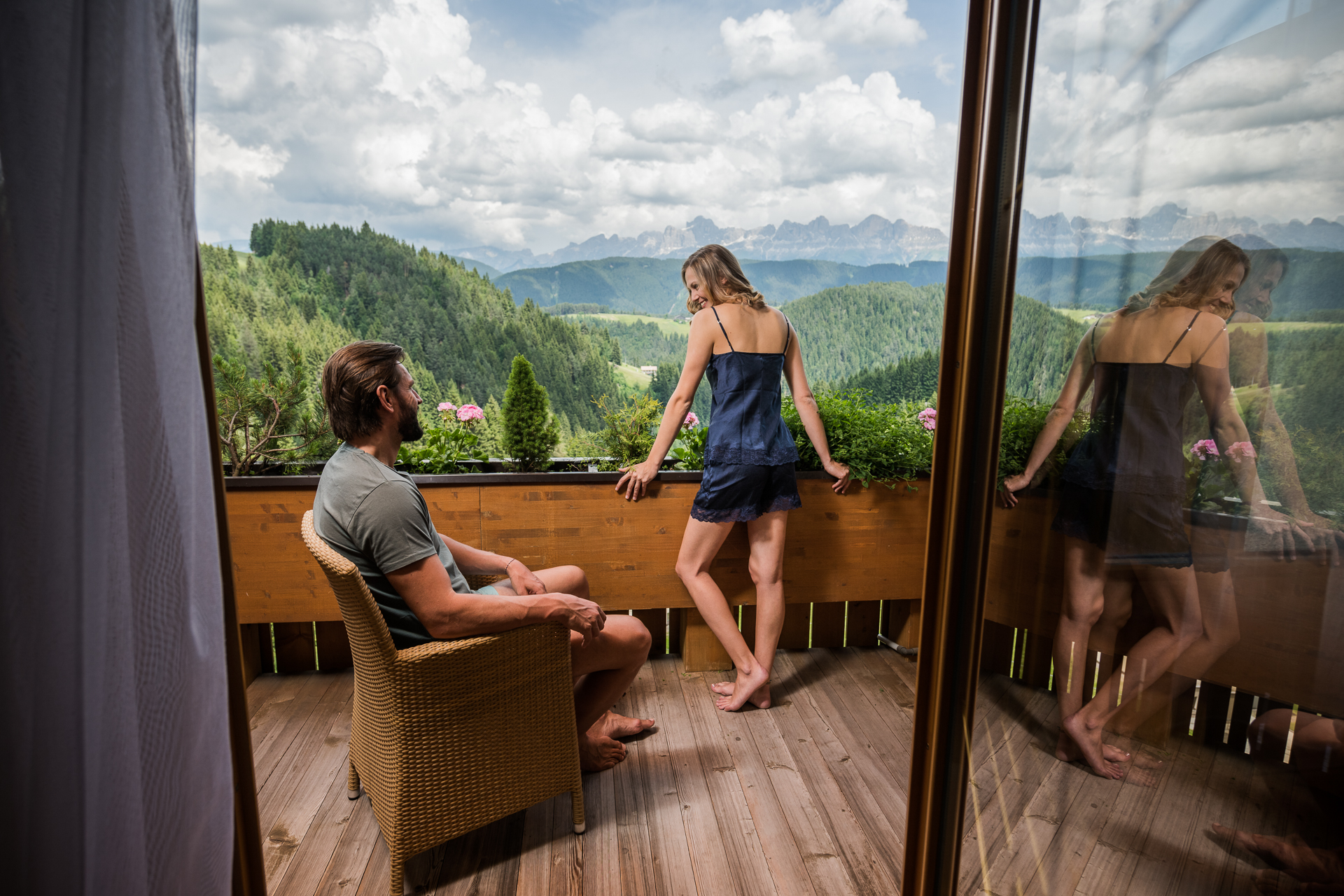 Zimmer mit Bergblick Bozen