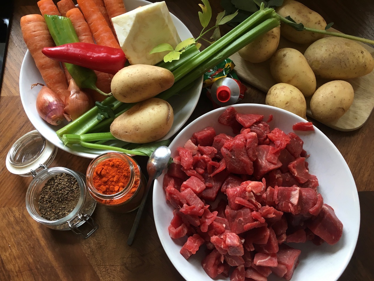 Gulasch Zutaten