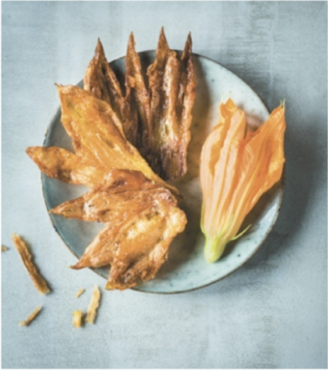 Ein köstliches Rezept für knusprige Zucchiniblüten direkt vom französischen Sternekoch!
