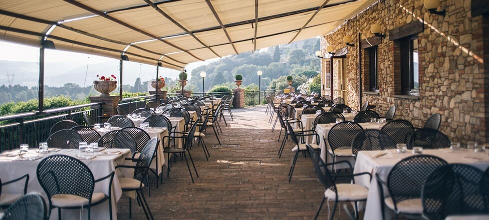 Restaurant nahe Perugia im Hotel Bramante