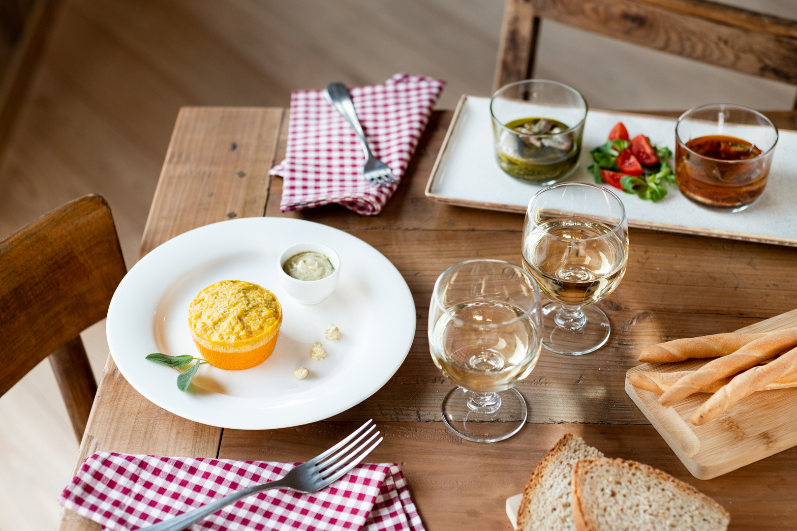 Gastronomie in der Locanda Mistral