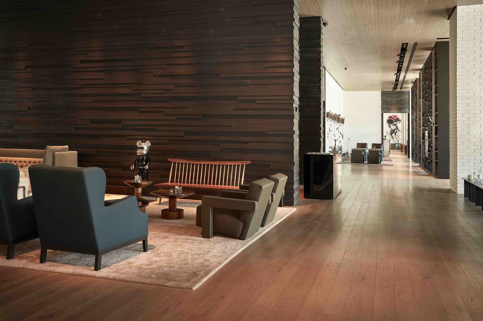 stylische Lobby des Roomer Hotels