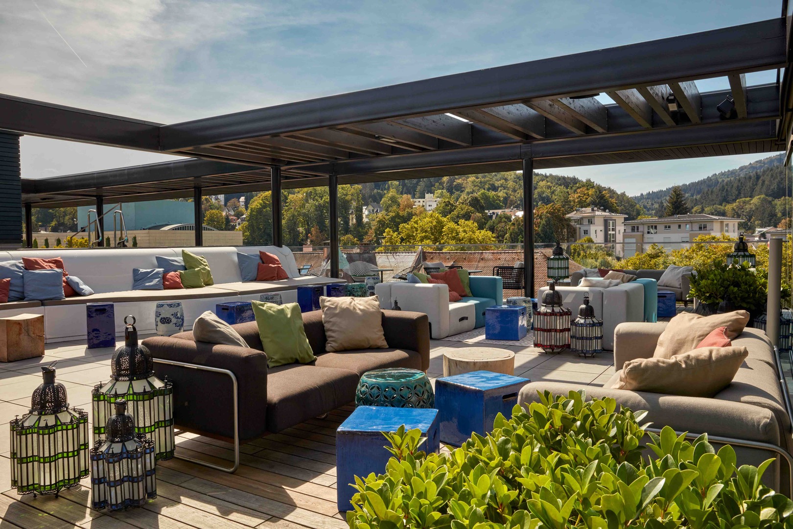 die Rooftopbar des Roomers