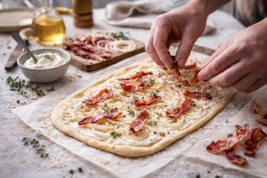 Original Elsaässer Flammkuchen Rezept