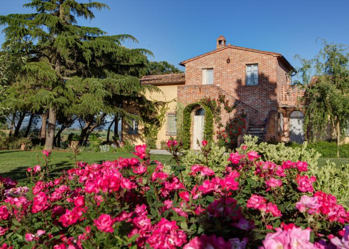 Rosen Garten Casa Bellavista in der Toskana