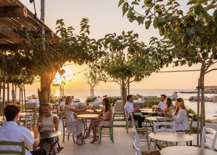 Flitterwochen auf Zypern  Beach Restaurant Zypern