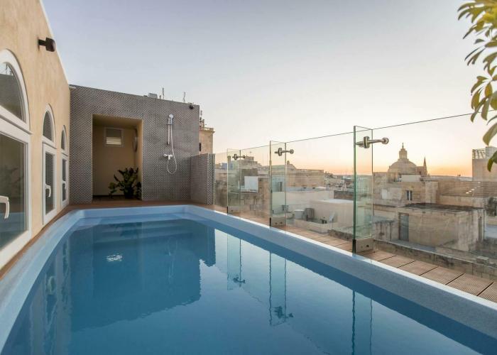 Valletta Hotel mit Pool: Das AX Rosselli ist ein 5 Sterne Hotel in einem ehemaligen Palazzo. 