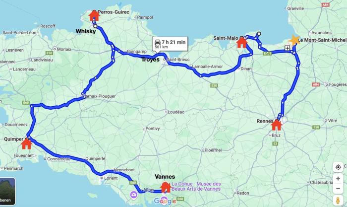 Bretagne Rundreise mit Mont Saint Michel Bretagne Rundreise mit Mont Saint Michel, Quimper und Saint Malo