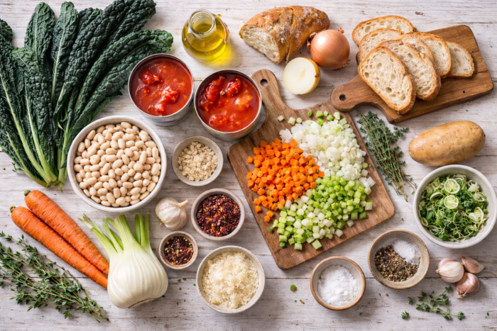 Zutaten Ribollita Toskanische Gemüsesuppe