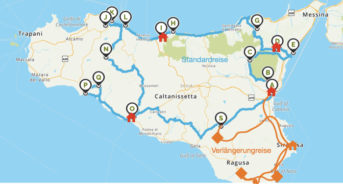 Gruppenreise Sizilien - Palermo, Catania, Taormina, Syrakus und Siziliens Süden Genussvolle Gruppenreise Sizilien buchen - in kleiner Gruppe