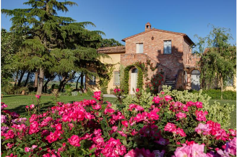 Rosen Garten Casa Bellavista in der Toskana
