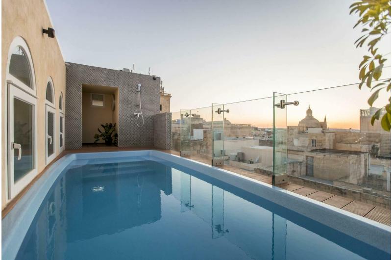 Valletta Hotel mit Pool: Das AX Rosselli ist ein 5 Sterne Hotel in einem ehemaligen Palazzo. 